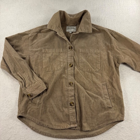 Lucky Brand Corduroy Shirt Jacket Women S Button Up Long Sleeve Fall Winter Boho - Picture 1 of 10